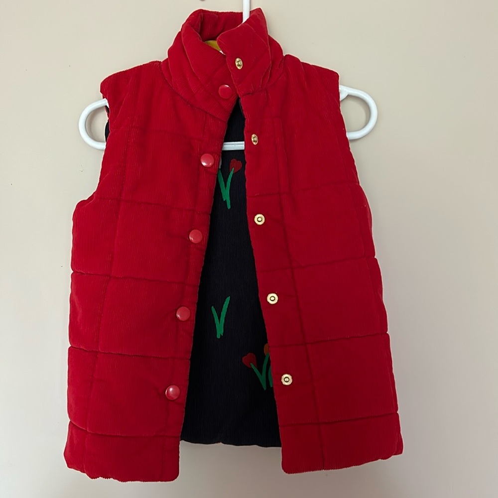 The Beaufort Bonnet Company Red Quilted Puffer Vest for Kids